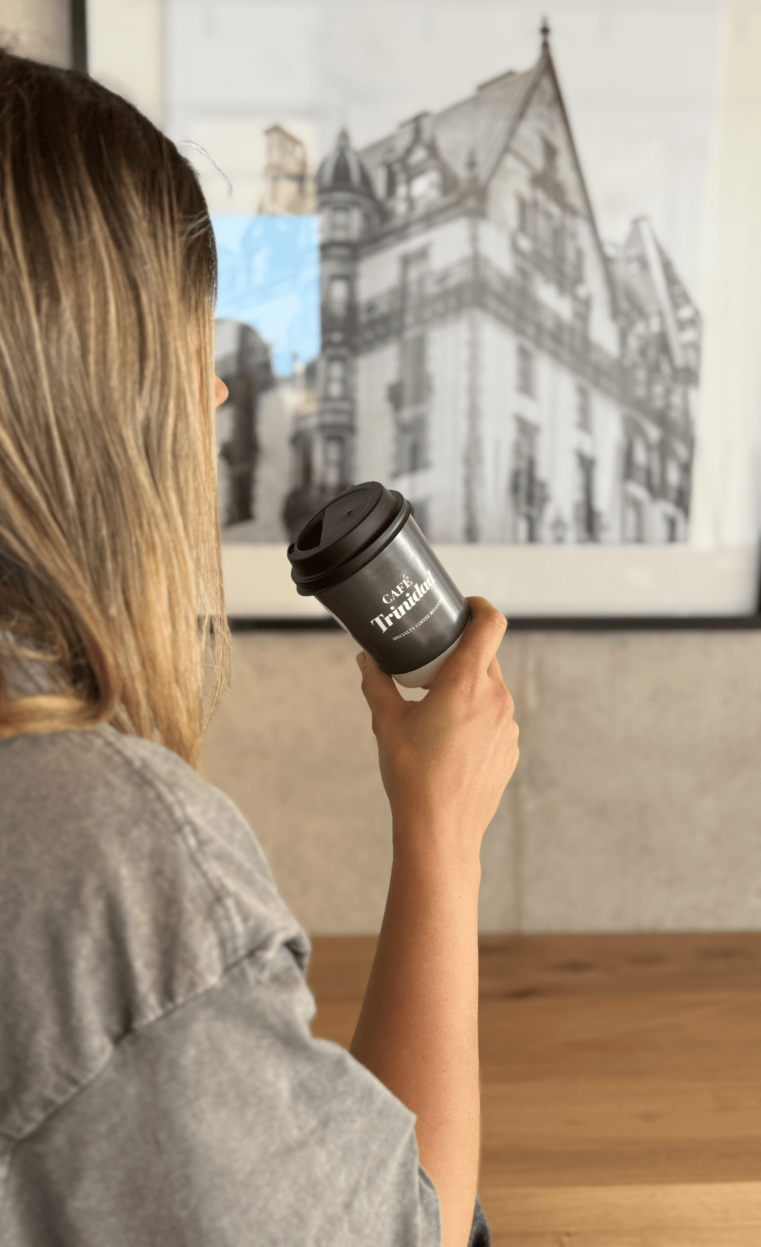 Máquina de café profesional de Café Trinidad